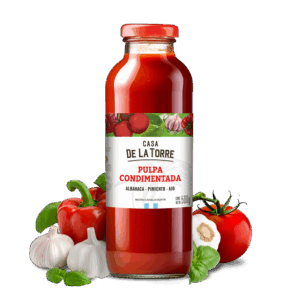 Pulpa condimentada con albahaca, pimiento y ajo 500 g.