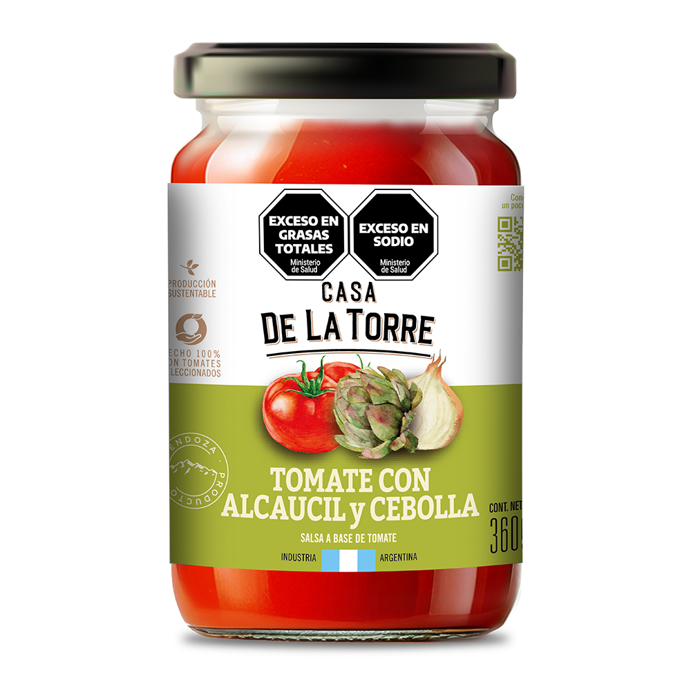 TOMATE CON ALCAUCIL Y CEBOLLA 360g