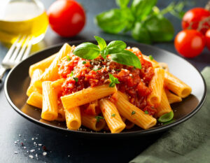 Fideos con salsa bolognesa