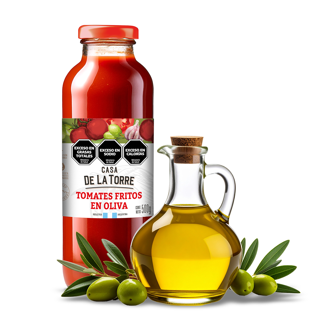 Tomates fritos en oliva 500 g.
