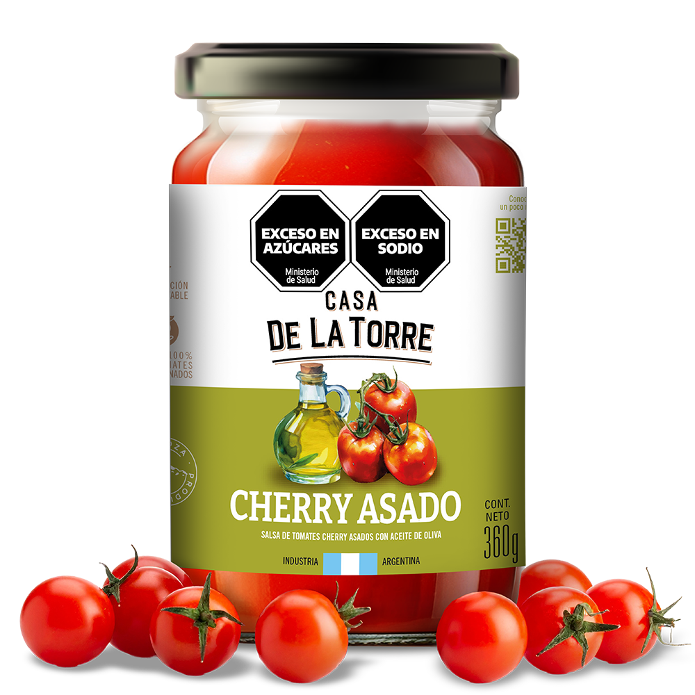 Tomates cherry asados con aceite de oliva 360 g.