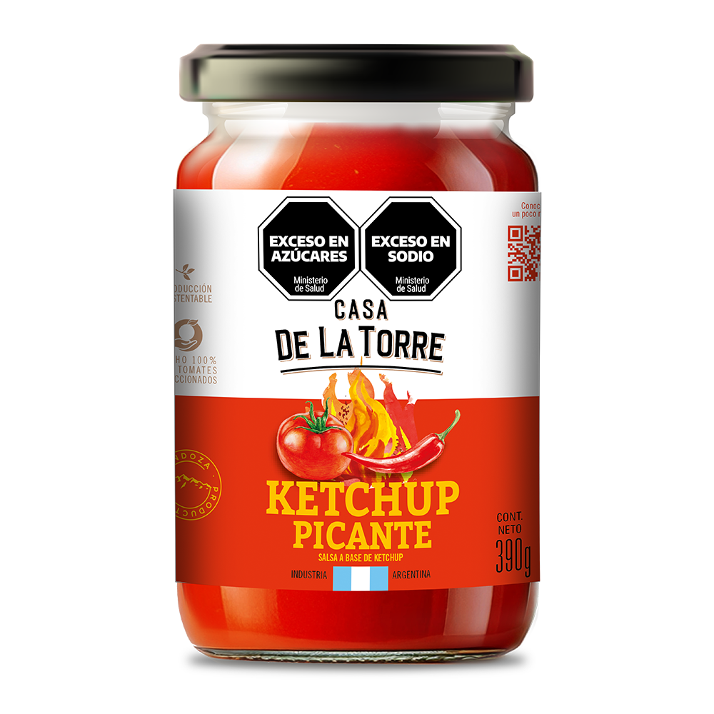 Ketchup picante 390 g.